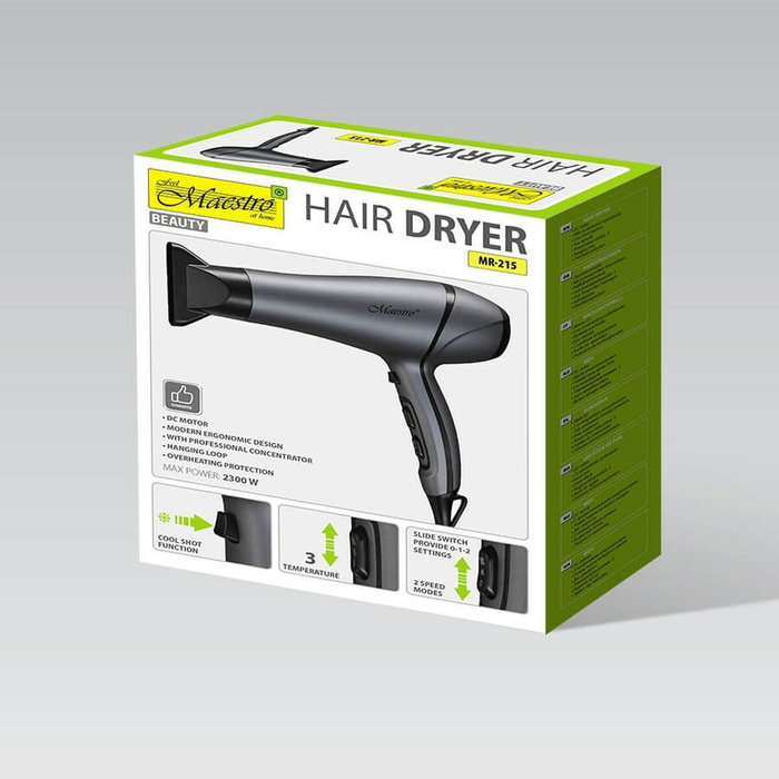Feel Maestro Sèche-cheveux MR-215 Noir Graphite 2300 W