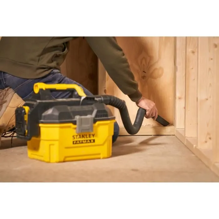 Stanley Fatmax V20 Aspirateur sans fil pour eau et poussière 18V - SFMCV002B-XJ - Sans batterie