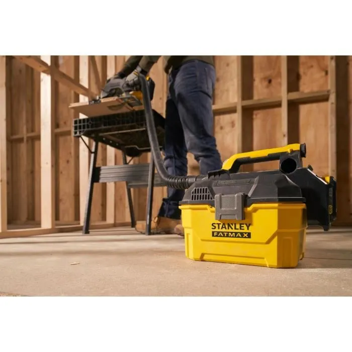 Stanley Fatmax V20 Aspirateur sans fil pour eau et poussière 18V - SFMCV002B-XJ - Sans batterie