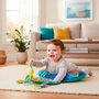 Playgro Coussin Abdominal Ocean Adventure pour Bébé - Aide à Renforcer le Cou et les Épaules - Tous Âges