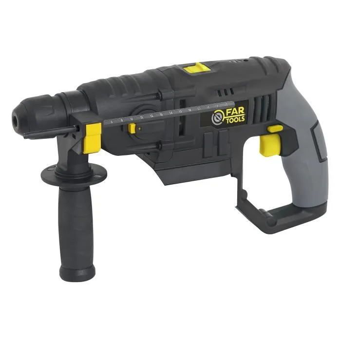 Fartools X-FIT Pack Gros Oeuvre 3 Machines 18V - Perceuse/Visseuse à Percussion, Marteau-Perforateur, Meuleuse d'Angle 115mm avec 2 Batteries 3.0Ah