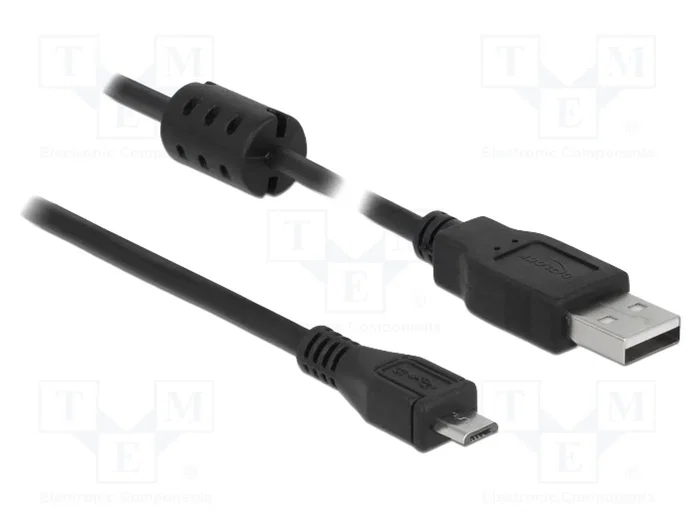 DELOCK Câble USB 2.0 de 5m avec USB A et USB B Micro DELOCK Câble USB 2.0 de 5m avec USB A et USB B Micro