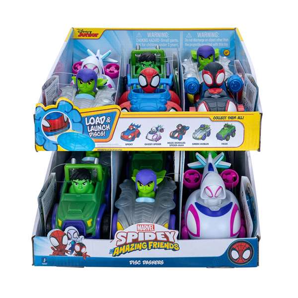 Jazwares Coche Spidey lance des disques 10 cm - Modèles surtissus
