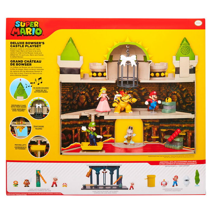 JAKKS PACIFIC Playset Bowser's Deluxe Castle Mario Bros