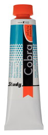 Cobra Cobra Study Color Peinture à l'huile miscible à l'eau Bleu Turquoise 522, 40 ml