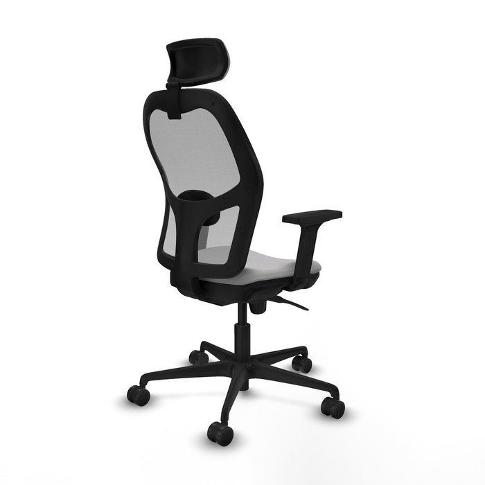 Piqueras y Crespo Chaise de Bureau avec Appui-tête 2D036N2 Gris clair
