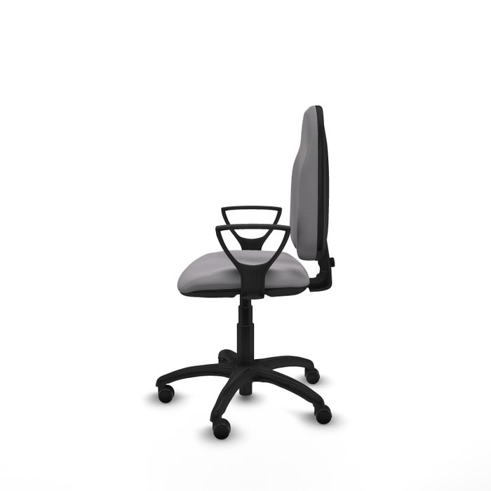 PIQUERAS Y CRESPO Chaise de bureau Algarra en simili cuir gris