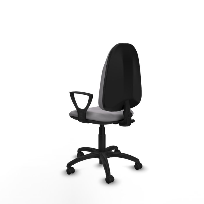 PIQUERAS Y CRESPO Chaise de bureau Algarra en simili cuir gris