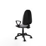 PIQUERAS Y CRESPO Chaise de bureau Algarra en simili cuir gris