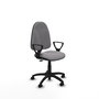 PIQUERAS Y CRESPO Chaise de bureau Algarra en simili cuir gris