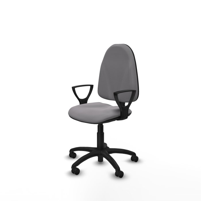 PIQUERAS Y CRESPO Chaise de bureau Algarra en simili cuir gris