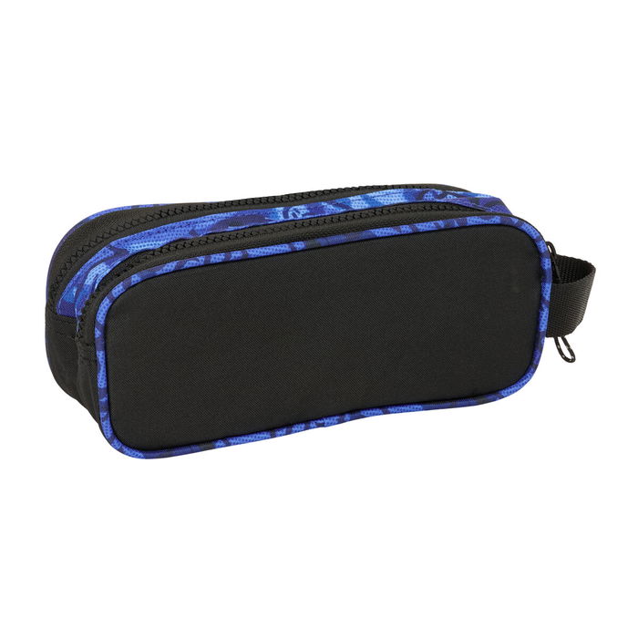 Trousse Fourre-Tout Double El Niño Roller Bleu Noir 21 x 8 x 6 cm