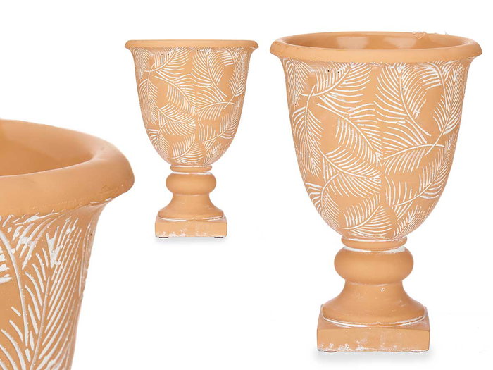 Ibergarden Copa Terracota Grande Hojas 17.5x25 cm Ciment Marron (Set de 6) Ibergarden Copa Terracota Grande Hojas 17.5x25 cm Ciment Marron (Set de 6)