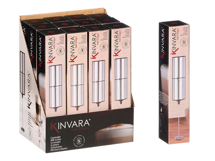 KINVARA Espumador Eléctrico Acero en Acier Inoxidable KINVARA Espumador Eléctrico Acero en Acier Inoxidable