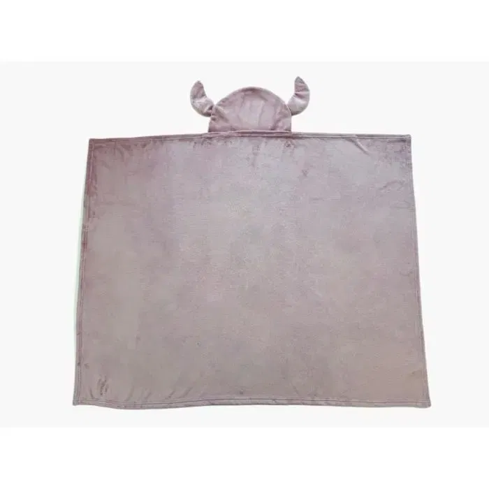 Stitch Plaid polaire avec capuche 3D Angel Lilo & Stitch - Couverture douce pour enfants 120 x 150 cm - Disney