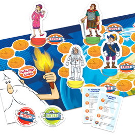 EDUCA BORRAS - Juego Erase una Vez... El Hombre - Jeu de Société de Questions sur l'Histoire de l'Humanité avec Plateau, Cartes et Pions