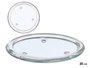 GIFTDECOR PORTAVELAS GRANDE REDONDO CRISTAL