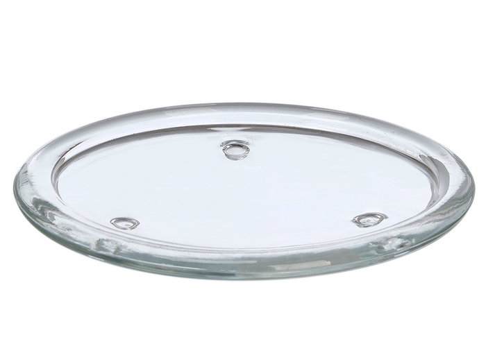 GIFTDECOR PORTAVELAS GRANDE REDONDO CRISTAL