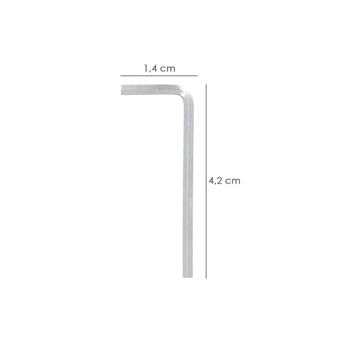WOLFPACK LINEA PROFESIONAL Clé Allen Standard 1,5 mm en Acier Chrome Vanadium