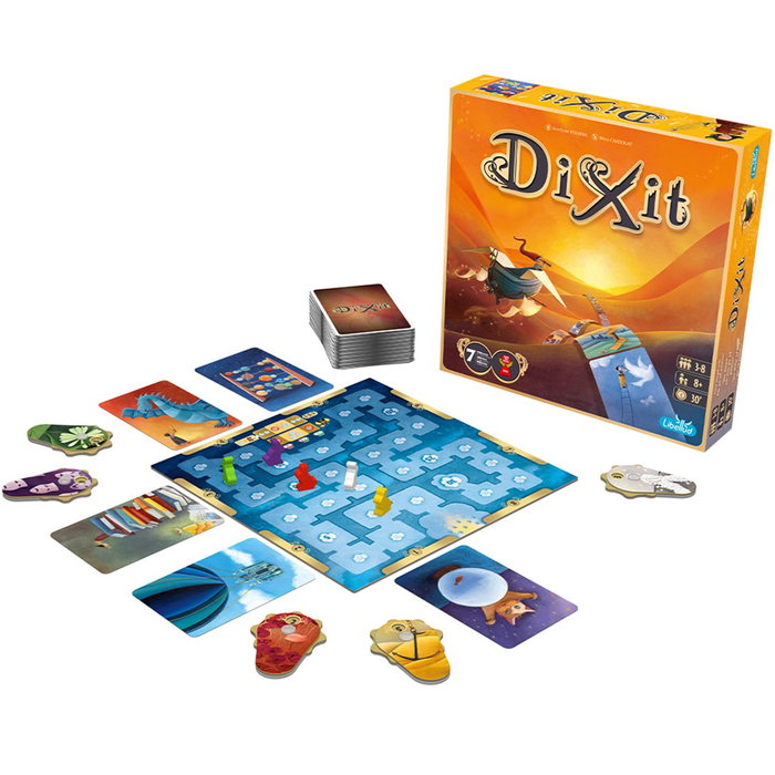 Asmodee Dixit Classic Jeu de société avec illustrations, déduction, 3 à 8 joueurs, dès 6 ans