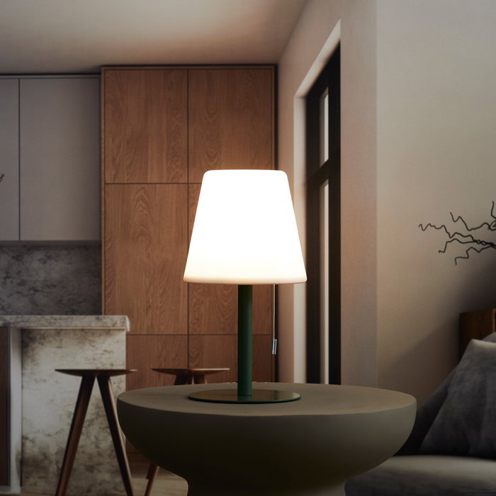 Home Deco Factory Lampe de table verte rechargeable