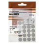 MAURER Cache-vis adhésifs gris 13 mm (Blister de 20 unités)
