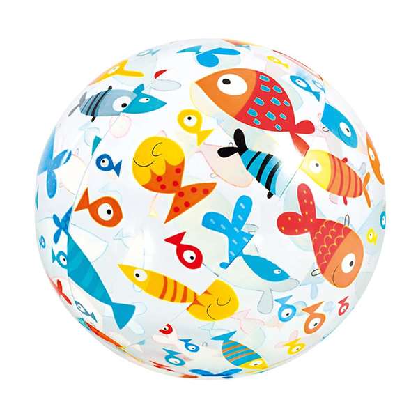Intex - Pelote Gonflable 51 cm, 3 Modèles, Âge 3 Ans et Plus, PVC - Modèles Assortis