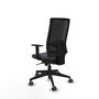 PIQUERAS Y CRESPO Chaise de bureau Horna, Gris foncé, mécanisme synchrone
