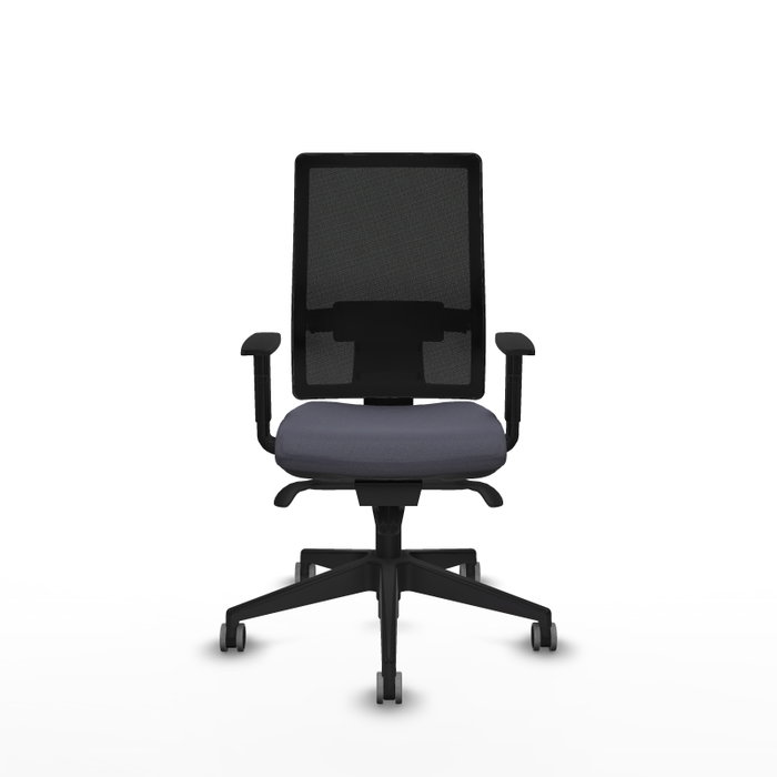 PIQUERAS Y CRESPO Chaise de bureau Horna, Gris foncé, mécanisme synchrone