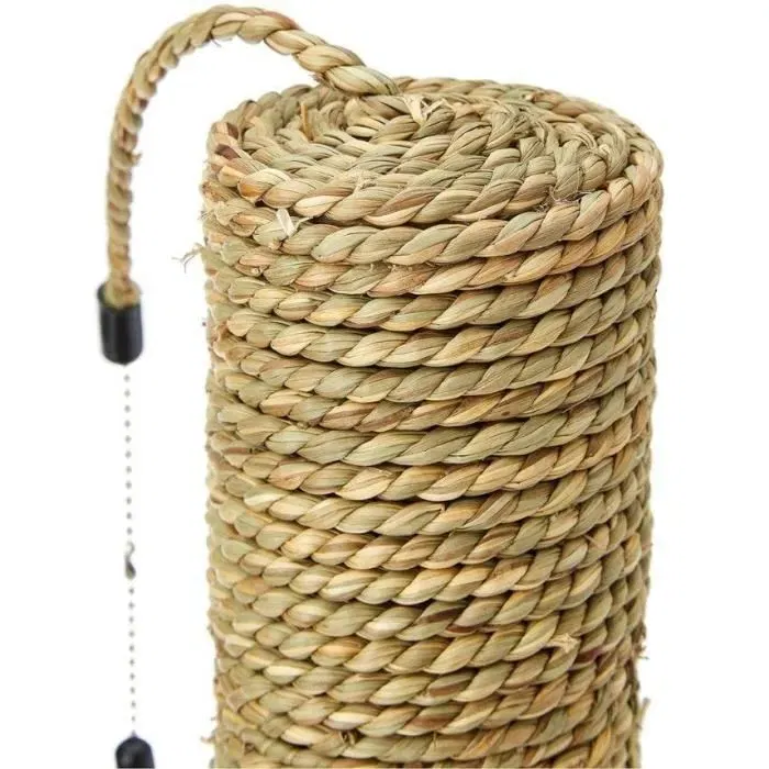 Aimé - Griffoir pour Chat avec Jouets en Plumes - Poteau Antidérapant 48 x 30 cm