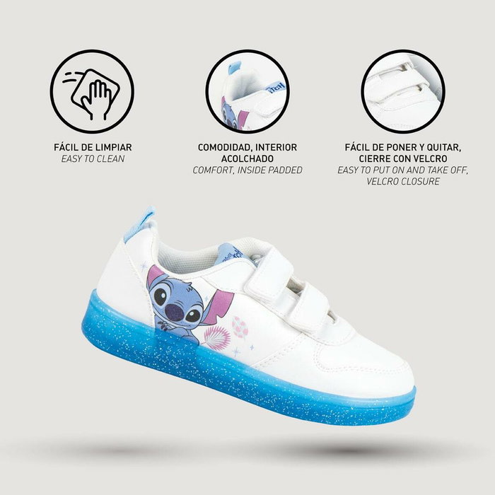 Chaussures de Sport pour Enfants Stitch Blanc 32