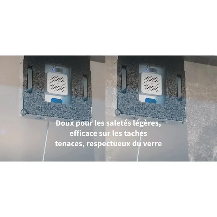 HUTT A1 Robot Lave-Vitre avec Capteur Intelligent, Algorithme d'Adaptation, Réservoir de 150 ml, Nettoyage Multi-Façades Sans Traces, Blanc