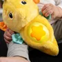 Baby Einstein Veilleuse Doudou Hippocampe, répond aux pleurs de bébé, lumineuse, musicale, bruits blancs, avec porte-tétine et technologie Cry Reply, 8 modes de réconfort