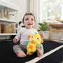 Baby Einstein Veilleuse Doudou Hippocampe, répond aux pleurs de bébé, lumineuse, musicale, bruits blancs, avec porte-tétine et technologie Cry Reply, 8 modes de réconfort