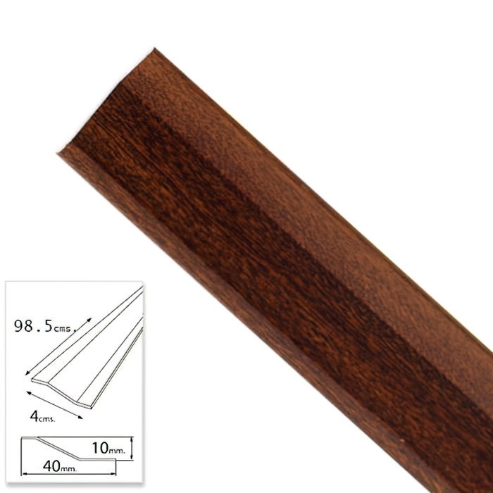 WOLFPACK LINEA PROFESIONAL Couvre-joint adhésif pour céramique métal sapelli 98,5 cm WOLFPACK LINEA PROFESIONAL Couvre-joint adhésif pour céramique métal sapelli 98,5 cm