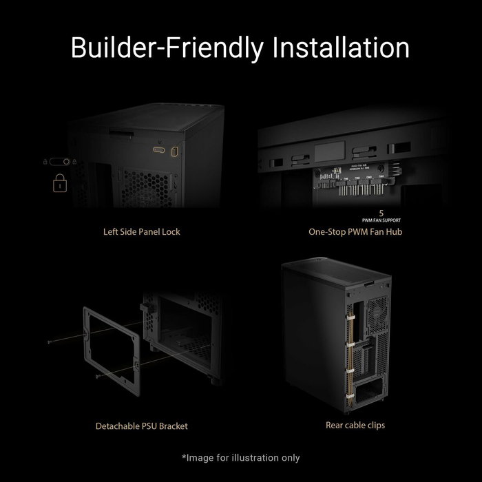 Boîtier ATX semi-tour Asus 90DC00M0-B39030 Noir