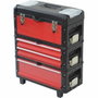 Defpro Chariot porte outils SERV 200, 3 modules superposables, Rouge