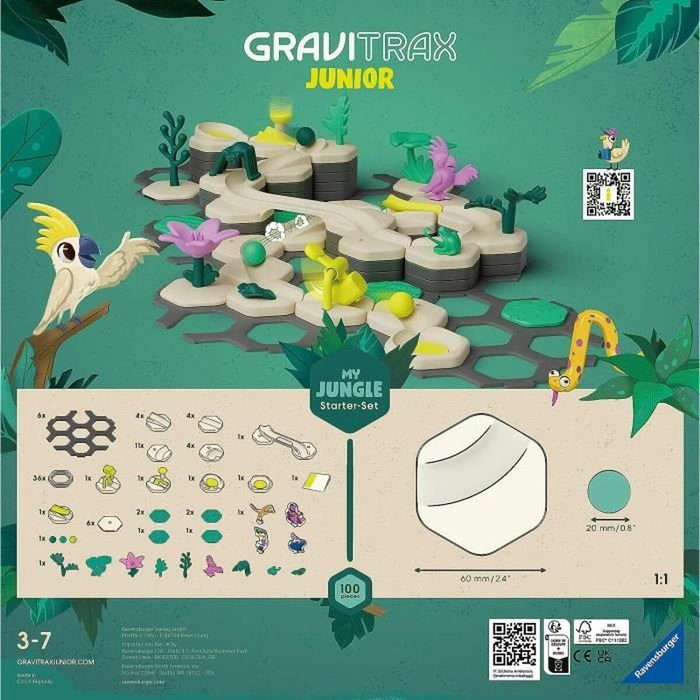 Ravensburger Gravitrax Junior Starter Set My Jungle - 97 pièces Ravensburger Gravitrax Junior Starter Set My Jungle - 97 pièces