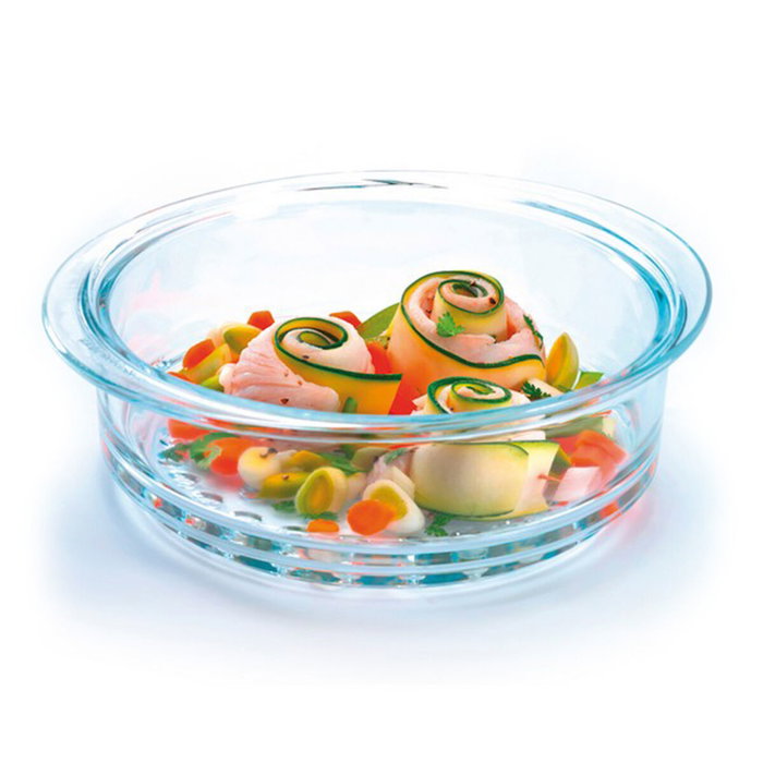 Pyrex Steam&Care Plat de Four Transparent verre Ø 20 cm