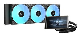 DeepCool LT360 Vision ARGB, Kit de refroidissement liquide avec écran LCD 4,5 pouces et 3x 120mm