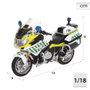 Color Baby - Moto métallique BMW R 1200 RT Guardia Civil échelle 1:18, modèle die-cast et plastique, pour enfants 3 ans et plus