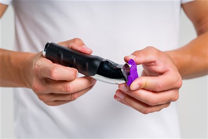 Wahl 09893-0443 Tondeuse à barbe et coupe-cheveux sans fil avec 8 peines guide colorés, autonomie 240 min, charge rapide 5 min pour 1 min, coupe de précision 0.5 à 13 mm