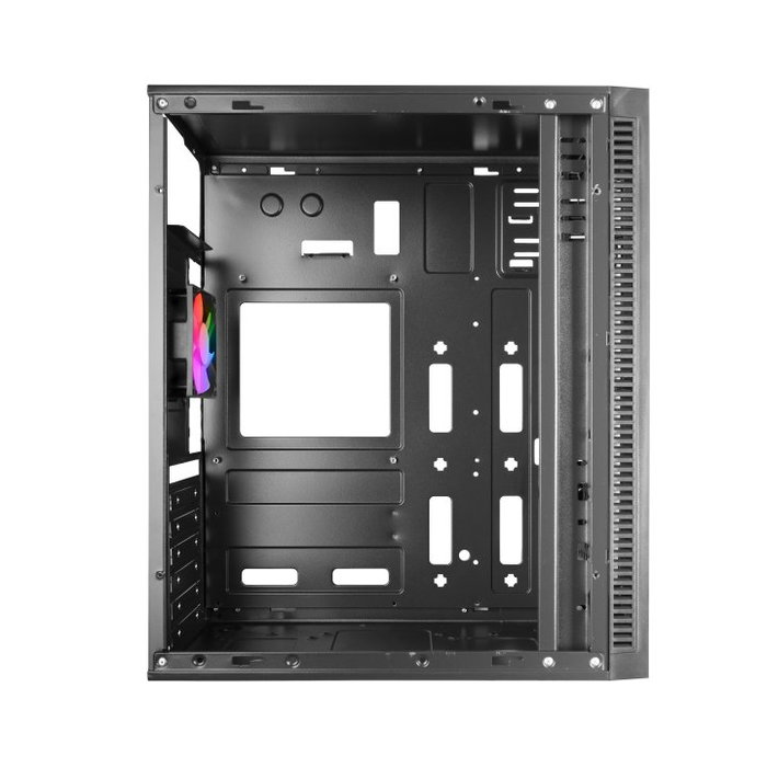Mars Gaming Caisse Ordinateur ATX Semitorre Mcblaze, Ventilateur LED, Fenêtre Verre