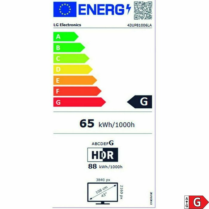 TV intelligente LG 43UP81006LR 43" 4K Ultra HD LED HDR