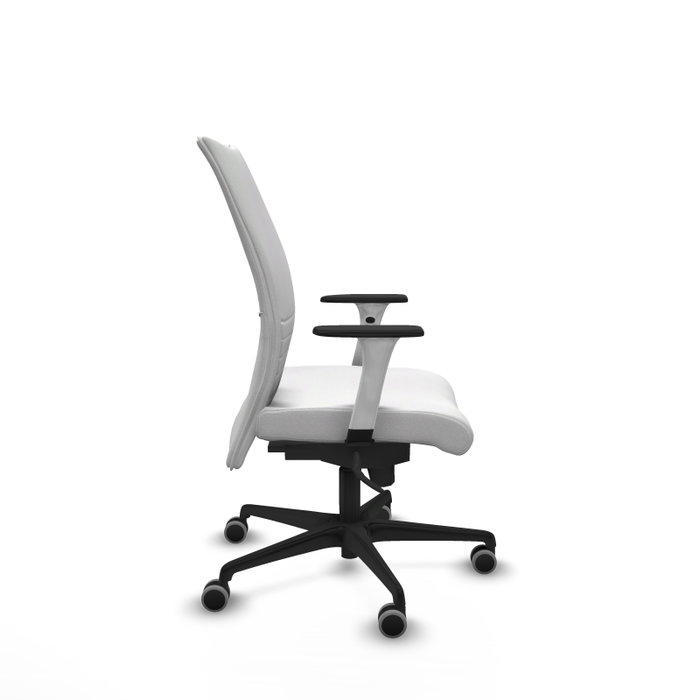 Piqueras Y Crespo Chaise Albacete Confidente, Mécanisme Synchrone, Blanc, Bras ByN, Roues 65mm Piqueras Y Crespo Chaise Albacete Confidente, Mécanisme Synchrone, Blanc, Bras ByN, Roues 65mm