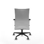 Piqueras Y Crespo Chaise Albacete Confidente, Mécanisme Synchrone, Blanc, Bras ByN, Roues 65mm