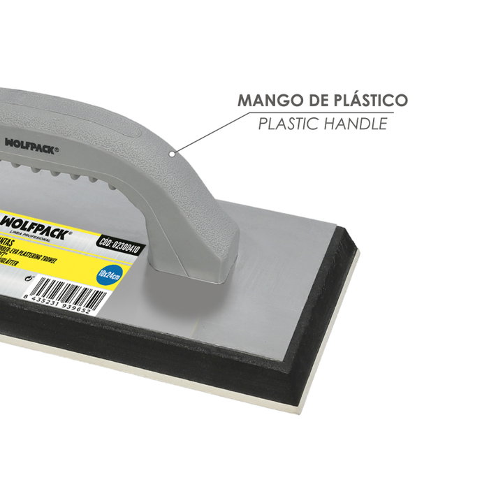 WOLFPACK LINEA PROFESIONAL Taloche en caoutchouc soft pour joints 10x24 cm