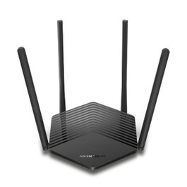 Mercusys MR60X Routeur WiFi 6 AX1500 4 Antennes 5dBi Gigabit 1500Mbps Double Bande 2.4/5 GHz OFDMA MU-MIMO WPA3