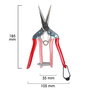 CHIKAMASA Sécateur de récolte T 552 185 mm