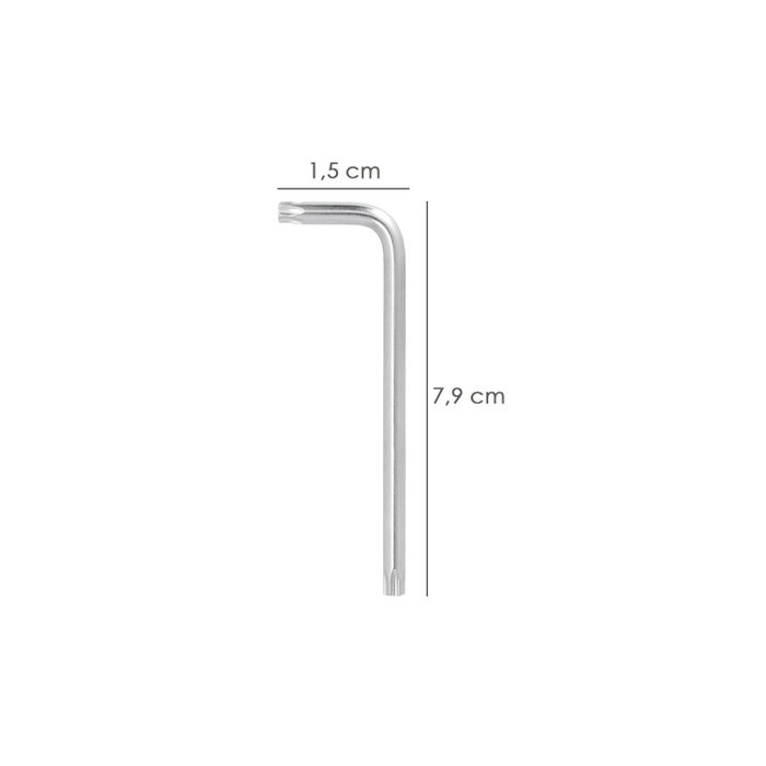 WOLFPACK LINEA PROFESIONAL Clé Torx Inviolable Larga T06 WOLFPACK LINEA PROFESIONAL Clé Torx Inviolable Larga T06